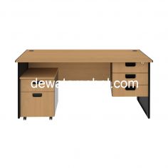 Meja Kantor Ukuran 160 - EXPO MP 160 + MP H03 + MP M02 / Beech 